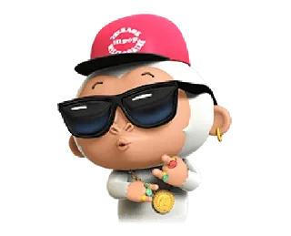 😎 emoji the daily life of baby gorilla @noustiker Telegram sticker 9 of 25