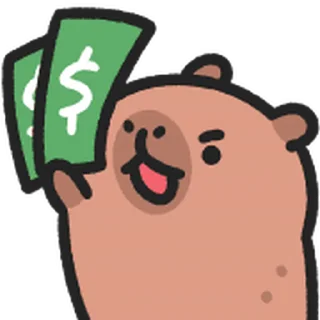 Sticker from 小水豚 動態表情貼 @kal_pc