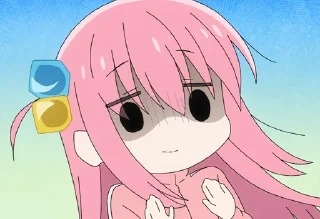 😔 emoji Bocchi The Rock Telegram sticker 21 of 46