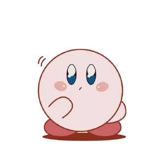 😕 emoji Kirby Telegram sticker 13 of 24