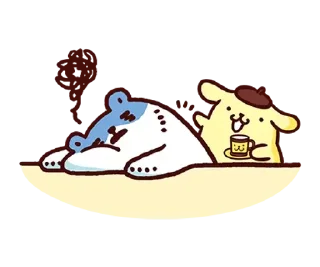 😊 emoji 布丁狗╳白白日記 為你加油應援篇 @kal_pc Telegram sticker 14 of 41