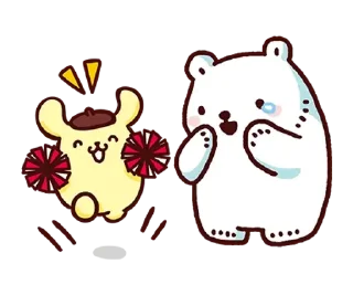 😊 emoji 布丁狗╳白白日記 為你加油應援篇 @kal_pc Telegram sticker 23 of 41