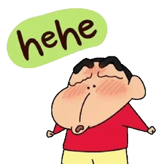 Sticker from happy days with shinchan (Crayon Shin-chan 蠟筆小新) @kal_pc