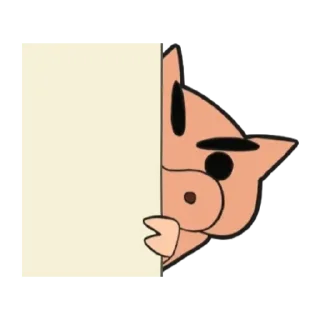 😊 emoji 不理不理左衛門動態貼圖 (Crayon Shin-chan 蠟筆小新) @kal_pc Telegram sticker 12 of 24