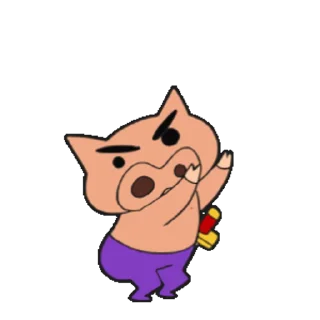 Sticker from 不理不理左衛門動態貼圖 (Crayon Shin-chan 蠟筆小新) @kal_pc