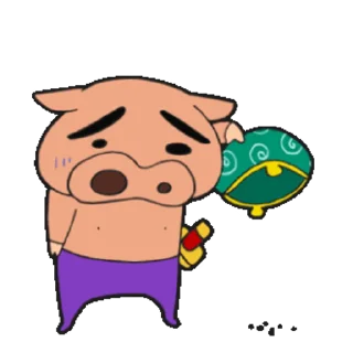 😊 emoji 不理不理左衛門動態貼圖 (Crayon Shin-chan 蠟筆小新) @kal_pc Telegram sticker 15 of 24