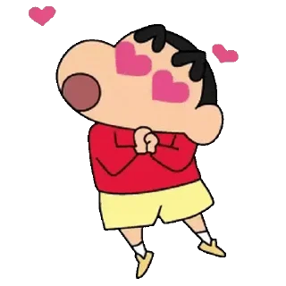 Sticker from happy days with shinchan (Crayon Shin-chan 蠟筆小新) @kal_pc