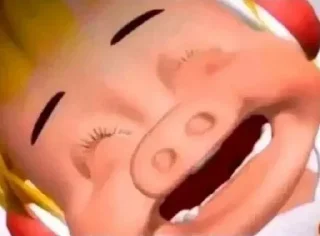 🐷 emoji 小呆呆 @ZhongHuaXinWen Telegram sticker 14 of 43
