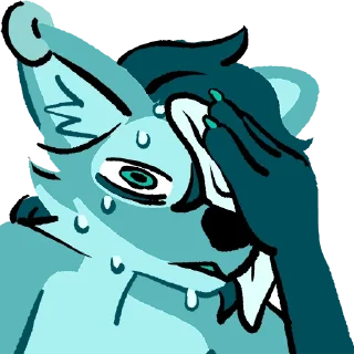 💦 emoji Wolfie Telegram sticker 14 of 98