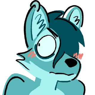 😳 emoji Wolfie Telegram sticker 10 of 98