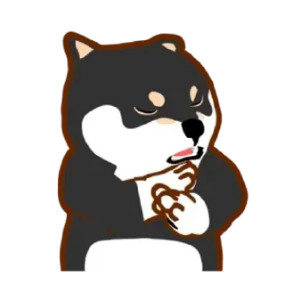 😊 emoji 阿柴們的狗哩狗氣日常第七彈 Telegram sticker 10 of 24