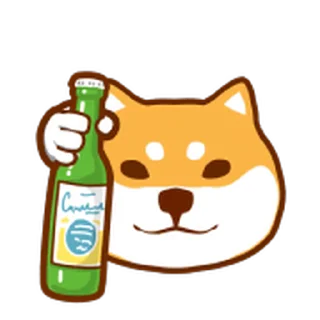 😊 emoji 狗哩狗氣阿柴動動表情貼 第二彈 Telegram sticker 11 of 40