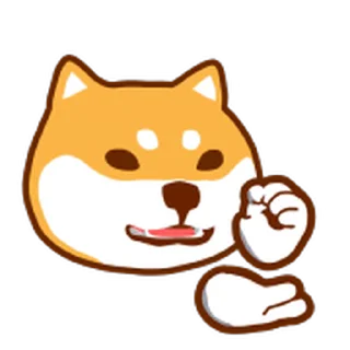 😊 emoji 狗哩狗氣阿柴動動表情貼 第二彈 Telegram sticker 6 of 40