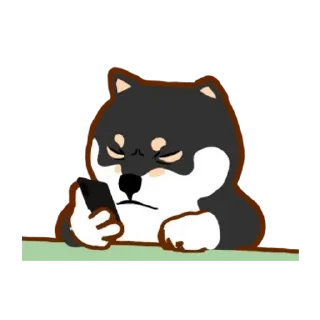 😊 emoji 阿柴們的狗哩狗氣日常第六彈 Telegram sticker 7 of 24