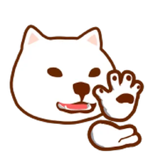 😊 emoji 狗哩狗氣阿柴動動表情貼 第二彈 Telegram sticker 5 of 40