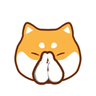 😊 emoji 狗哩狗氣阿柴動動表情貼 第二彈 Telegram sticker 8 of 40