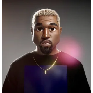 😐 emoji KANYE - @virginzone0 Telegram sticker 10 of 52