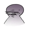 😐 emoji disheveled idiot Telegram sticker 7 of 15