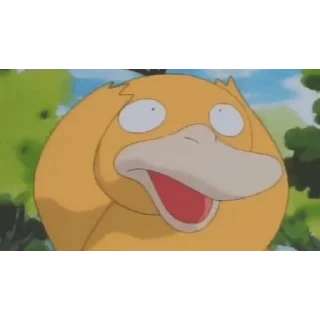 😊 emoji 可达鸭 Psyduck Telegram sticker 1 of 23