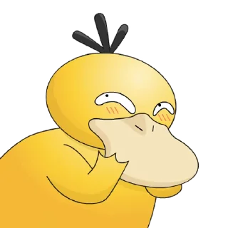 😊 emoji 可达鸭 Psyduck Telegram sticker 12 of 23