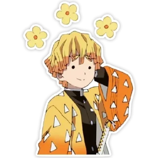 😅 emoji Zenitsu Telegram sticker 5 of 9