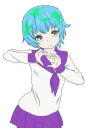 ❤ emoji Earth-chan Telegram sticker 10 of 95