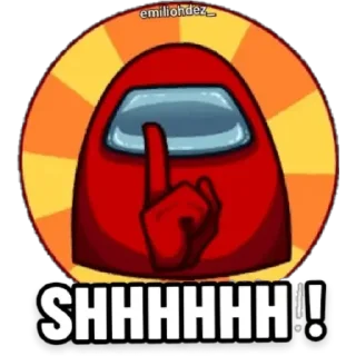 🤐 emoji Among Us Telegram sticker 11 of 24
