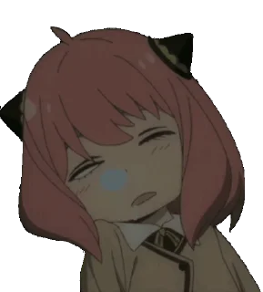 😪 emoji Anya @Gian_TGX Telegram sticker 12 of 49