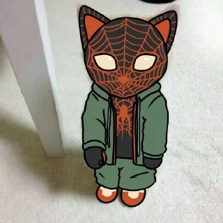 😨 emoji Meows Morales Telegram sticker 3 of 72