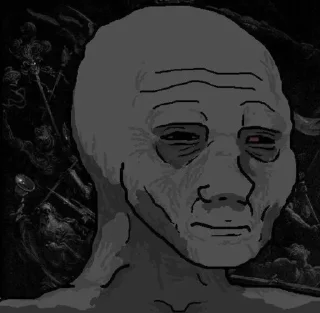 Sticker from Fucked up Wojak