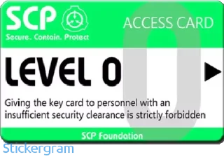 Sticker from Scp