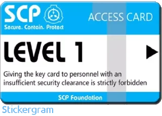 Sticker from Scp