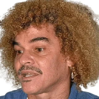 😧 emoji Carlos Valderrama Telegram sticker 23 of 26