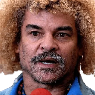 😦 emoji Carlos Valderrama Telegram sticker 17 of 26