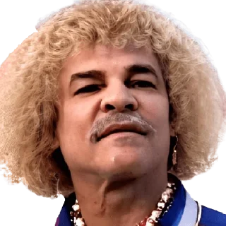 🤨 emoji Carlos Valderrama Telegram sticker 15 of 26