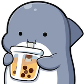 😊 emoji 胖鯊魚鯊西米★表情貼~嗨翻天 Telegram sticker 10 of 40