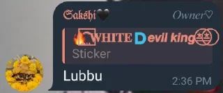 Sticker from 🔥⃞⃨͎͍⃕⃗⃕⃔ 𝐖𝐇𝐈𝐓𝐄🇩𝙚𝙫𝙞𝙡 𝙠𝙞𝙣𝙜≛⃝≛⃝'s