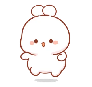 ⭐ emoji 🍭@Mycute_stickers cotton bunny Telegram sticker 3 of 47