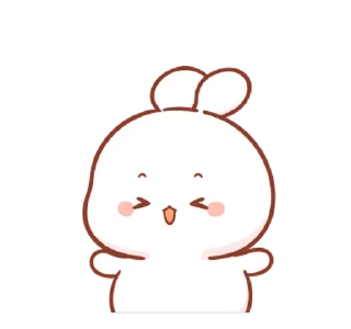 ⭐ emoji 🍭@Mycute_stickers cotton bunny Telegram sticker 6 of 47