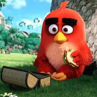 😖 emoji Angry Birds @sticker_pack_channel — @stckrRobot Telegram sticker 16 of 82