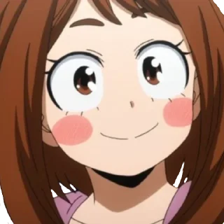 😊 emoji Uraraka-chan Telegram sticker 6 of 8