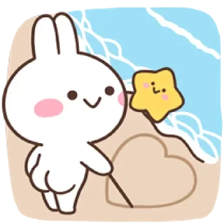 💙 emoji .i love bunny‹𝟹 @stickersdaManu🐇 ִֶָ Telegram sticker 19 of 76