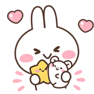 💖 emoji .i love bunny‹𝟹 @stickersdaManu🐇 ִֶָ Telegram sticker 17 of 76