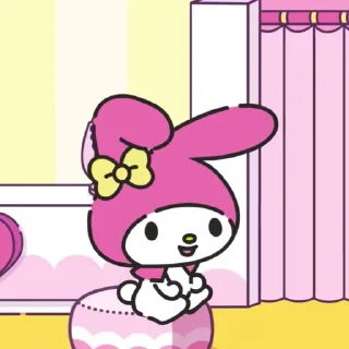 🎀 emoji ャ 𖥻My melody 🎀 ! ݁› ࣪ .  @azCielo Telegram sticker 11 of 25