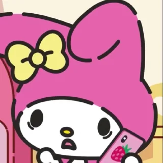 🛍️ emoji ャ 𖥻My melody 🎀 ! ݁› ࣪ .  @azCielo Telegram sticker 8 of 25