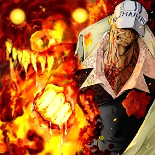 👊 emoji Akainu Telegram sticker 5 of 40