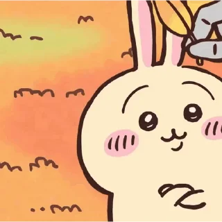 😊 emoji ChiikawaUsagiMomo Telegram sticker 16 of 16