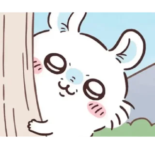 😊 emoji ChiikawaUsagiMomo Telegram sticker 5 of 16