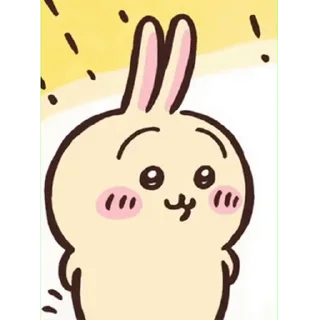 😊 emoji ChiikawaUsagiMomo Telegram sticker 1 of 16
