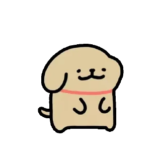 😊 emoji Baby Retriever daily life (Maltese 線條小狗) @kal_pc Telegram sticker 17 of 24